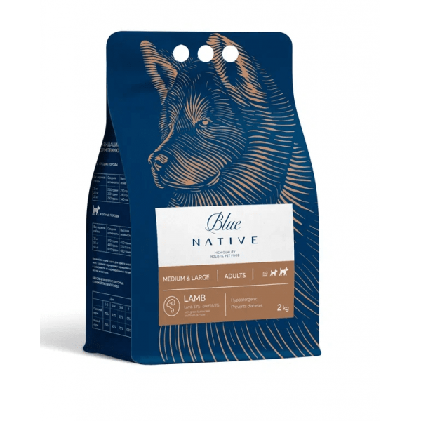 Blue native Сухой корм для собак Средних и крупных пород с Ягненком