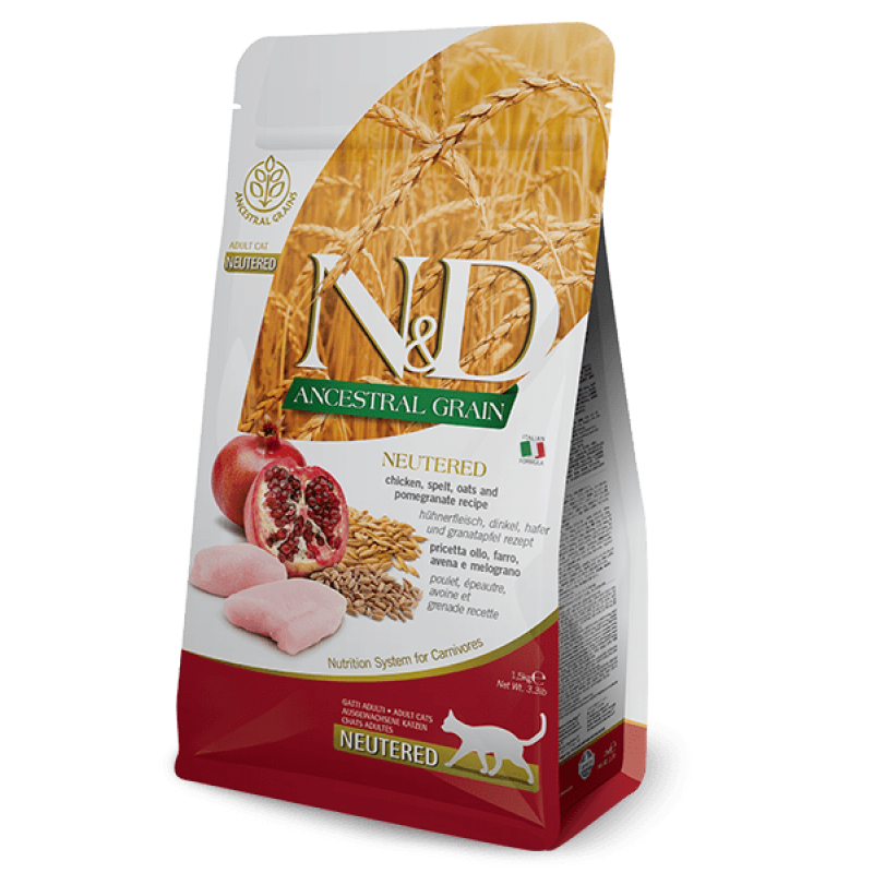Farmina N&D ANCESTRAL GRAIN Chicken & Pomegranate Neutered