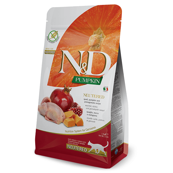Farmina N&D Quail, Pumpkin and Pomegranate Neutered recipe